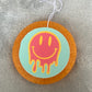 Neon Orange Drip Smiley