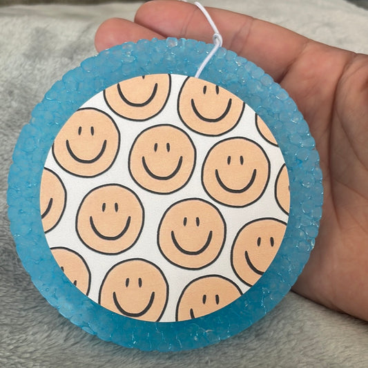 Blue Retro Smileys