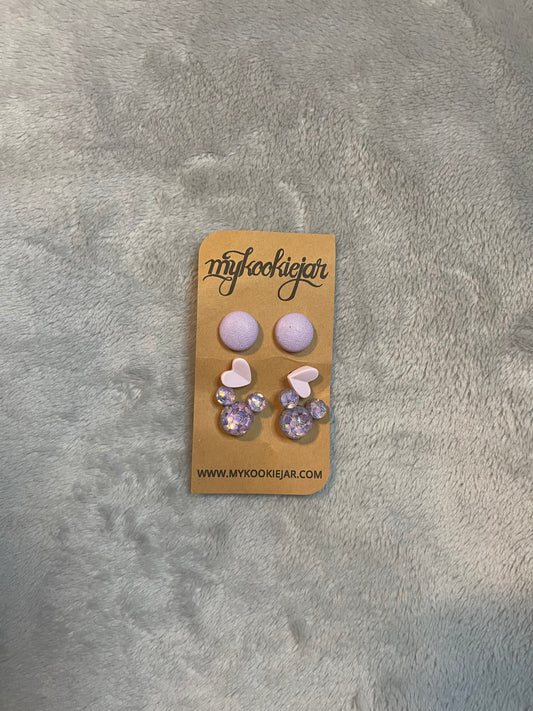 Purple Magic Earring Set